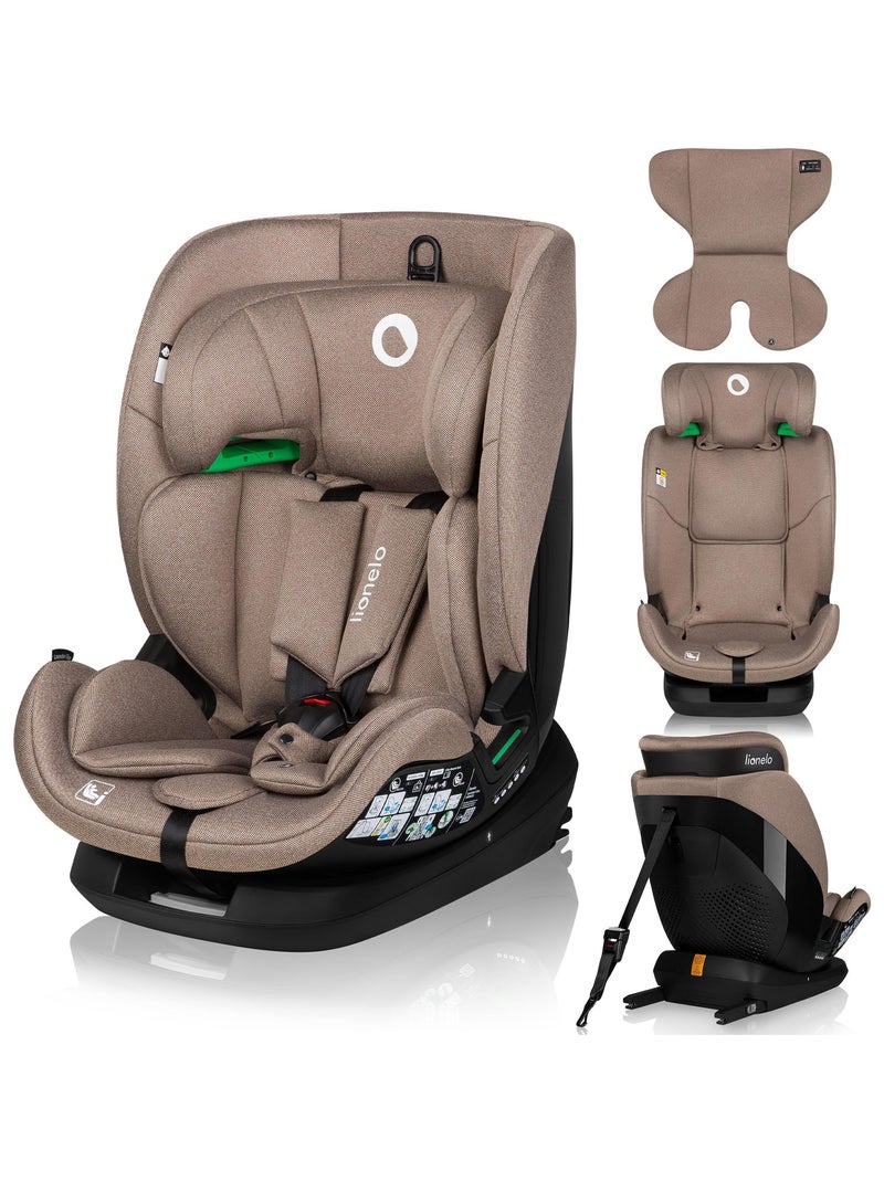Siège auto 76-150cm LIONELO Lavender i-Size - ISOFIX - Ventilation - Groupe 1/2/3 Beige - Kiabi