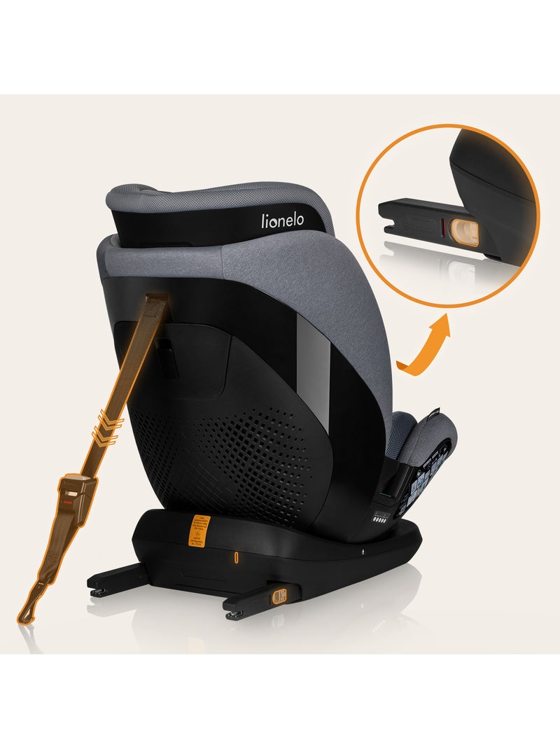 Siège auto 76-150cm LIONELO Lavender i-Size - ISOFIX - Ventilation - Groupe 1/2/3 Gris - Kiabi