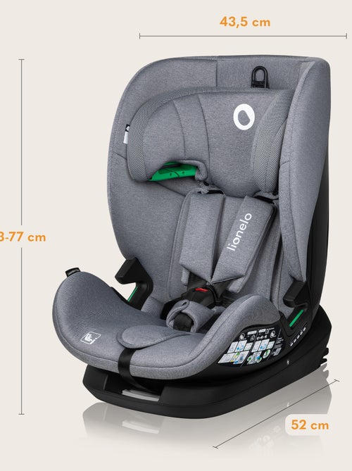 Siège auto 76-150cm LIONELO Lavender i-Size - ISOFIX - Ventilation - Groupe 1/2/3 - Kiabi