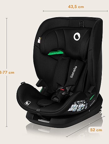 Siège auto 76-150cm LIONELO Lavender i-Size - ISOFIX - Ventilation - Groupe 1/2/3