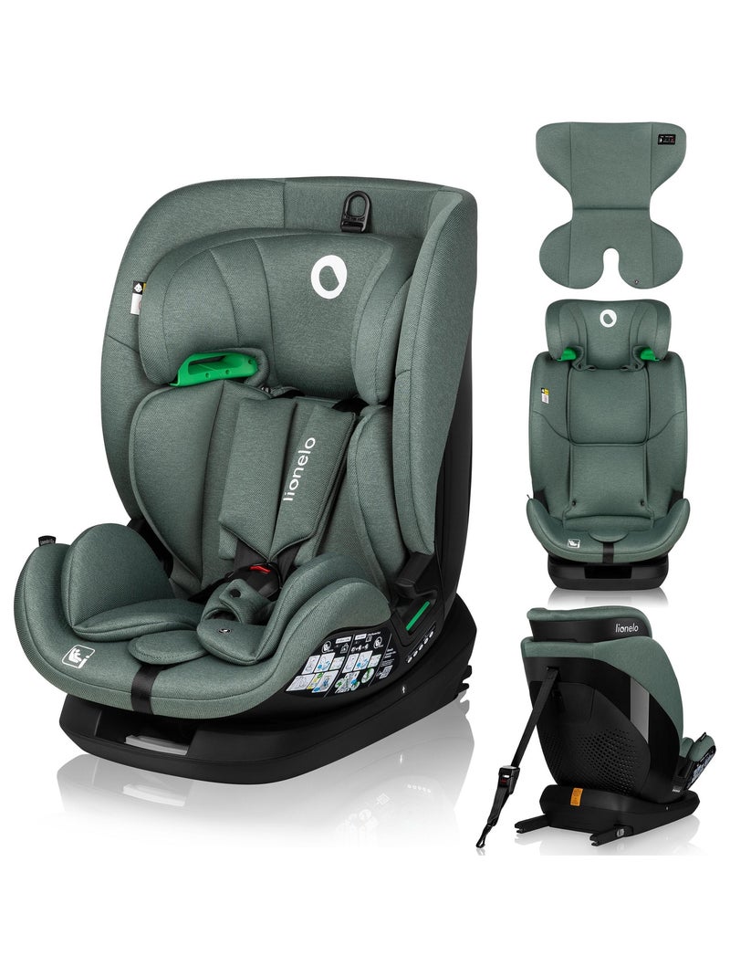 Siège auto 76-150cm LIONELO Lavender i-Size - ISOFIX - Ventilation - Groupe 1/2/3 Vert - Kiabi