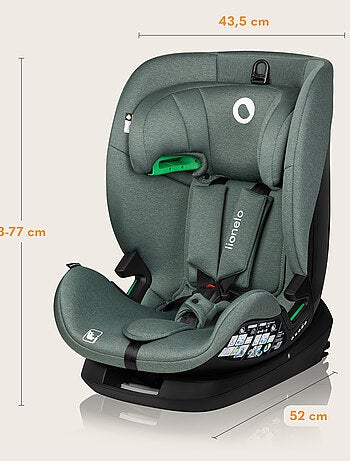 Siège auto 76-150cm LIONELO Lavender i-Size - ISOFIX - Ventilation - Groupe 1/2/3