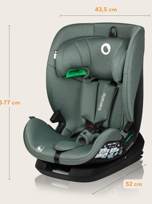 Siège auto 76-150cm LIONELO Lavender i-Size - ISOFIX - Ventilation - Groupe 1/2/3 - Kiabi