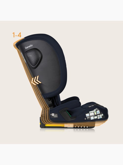 Siège auto 76-150cm LIONELO Nelly i-Size - ISOFIX - Pliable - Sangle TopTether - Groupe 1/2/3 - Kiabi