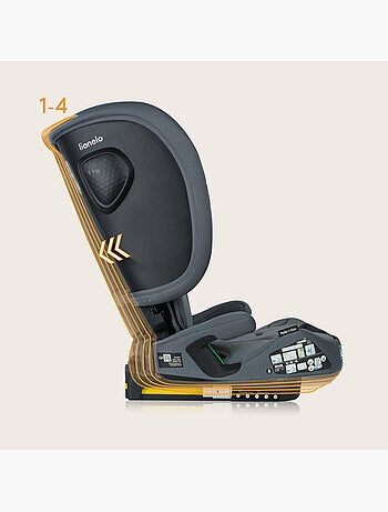 Siège auto 76-150cm LIONELO Nelly i-Size - ISOFIX - Pliable - Sangle TopTether - Groupe 1/2/3