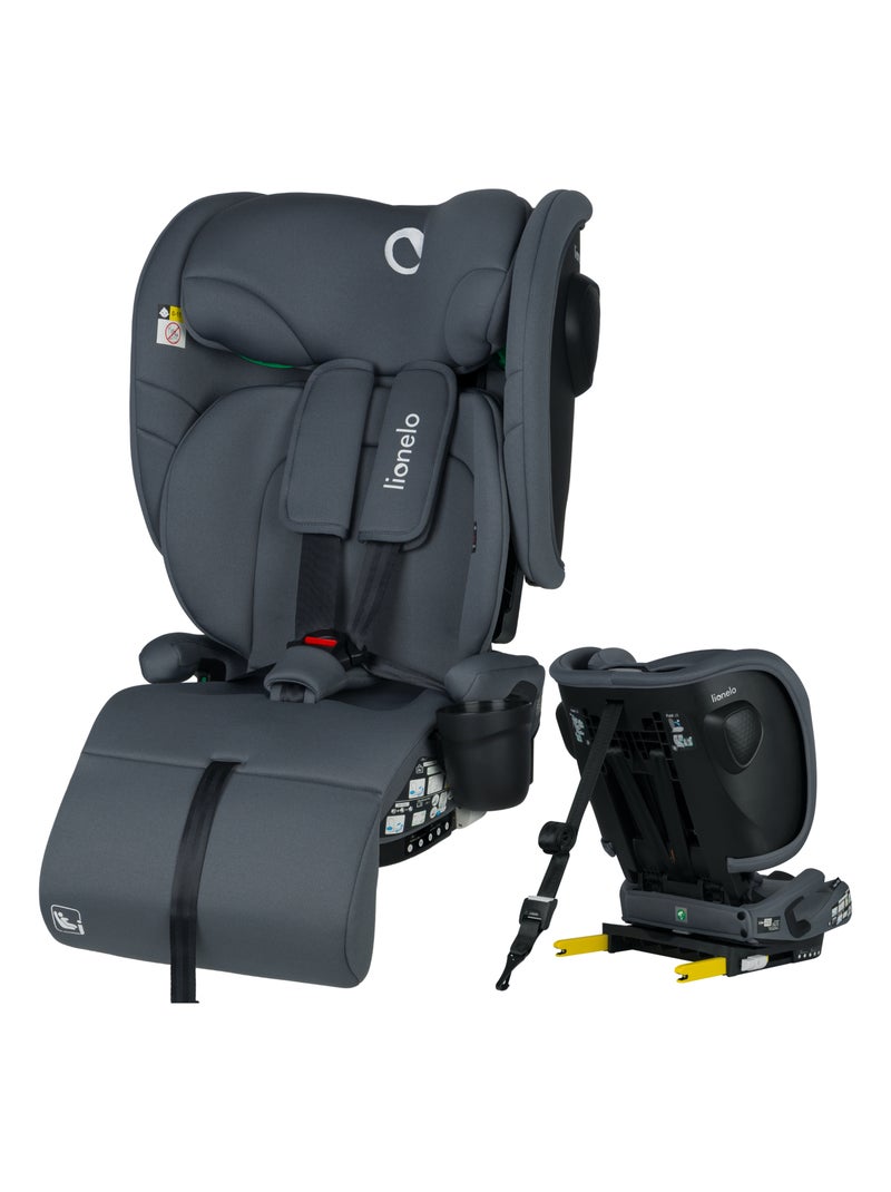Siège-auto 76-150cm LIONELO Nelly i-Size - ISOFIX - Sangle TopTether - Groupe 1/2/3 Gris - Kiabi