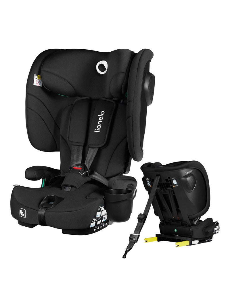 Siège-auto 76-150cm LIONELO Nelly i-Size - ISOFIX - Sangle TopTether - Groupe 1/2/3 Noir - Kiabi