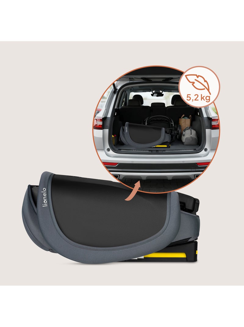 Siège auto 76-150cm LIONELO Orin i-Size - ISOFIX - Pliable - Léger - Groupe 1/2/3 Gris - Kiabi
