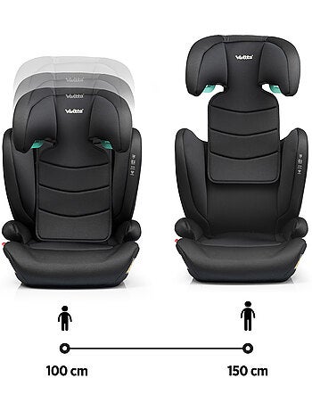 Siège auto Bakan Ifix 100-150 cm Vivitta BLACK CROSS EMBOSSED