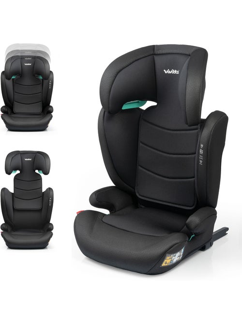 Siège auto Bakan Ifix 100-150 cm Vivitta BLACK CROSS EMBOSSED - Kiabi Siège auto Bakan Ifix 100-150 cm Vivitta BLACK CROSS EMBOSSED - Kiabi