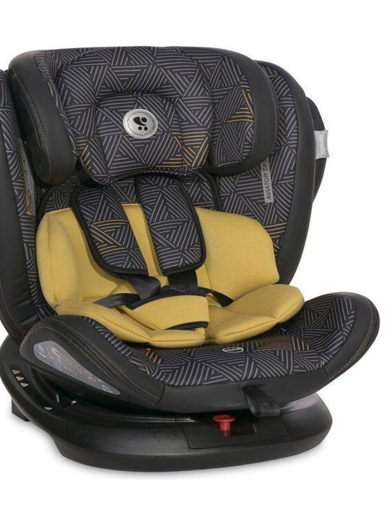 Siège auto bébé - groupe 0+/1/2/3 (0-36kg) - pivotant - ISOFIX - Aviator SPS jaune Jaune - Kiabi