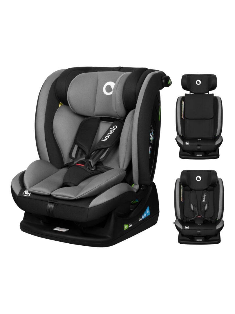 Siège-auto bébé évolutif Lionelo Aart i-Size - 40-150cm - De 0 à 36kg - ISOFIX- Groupe 0+/1/2/3 Gris - Kiabi