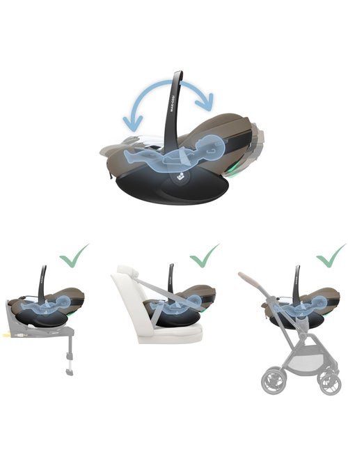 Siège auto bébé i-size pivotant et coulissant pebble 360 pro² - Kiabi