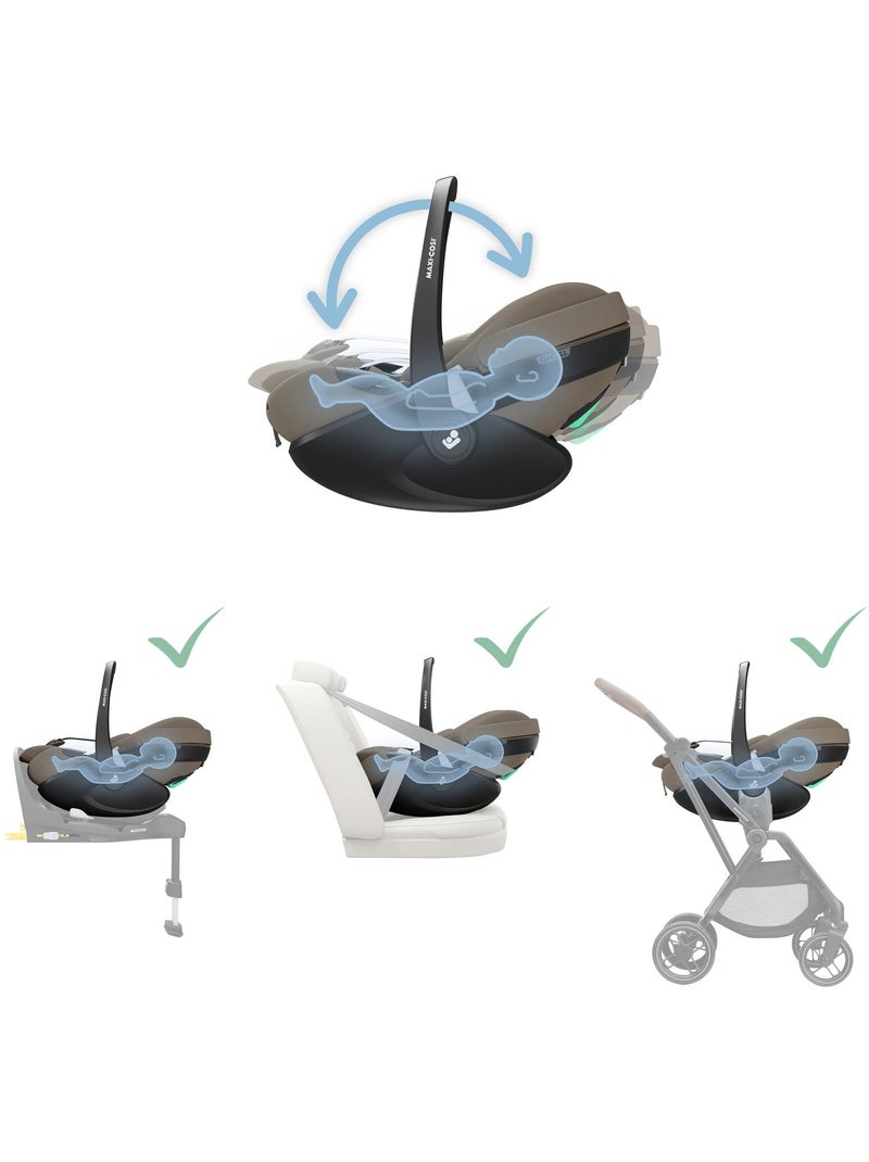Siège auto bébé i-size pivotant et coulissant pebble 360 pro² Beige - Kiabi