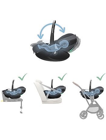 Siège auto bébé i-size pivotant et coulissant pebble 360 pro²