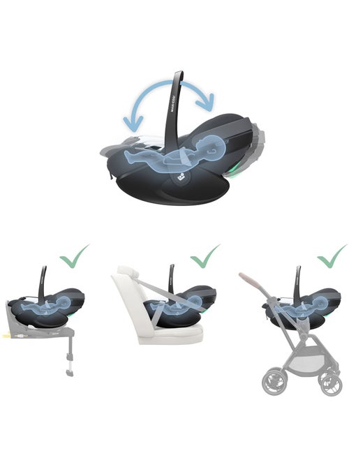 Siège auto bébé i-size pivotant et coulissant pebble 360 pro² - Kiabi