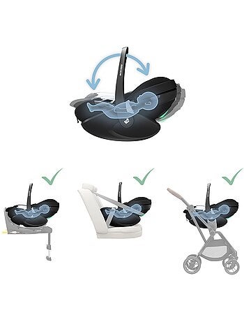 Siège auto bébé i-size pivotant et coulissant pebble 360 pro²