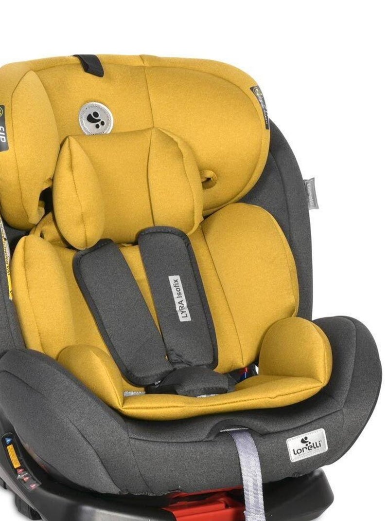 Siège auto bébé ISOFIX groupe 0+/1/2 (0-36 kg) Lyra Lorelli lemon Jaune citron - Kiabi