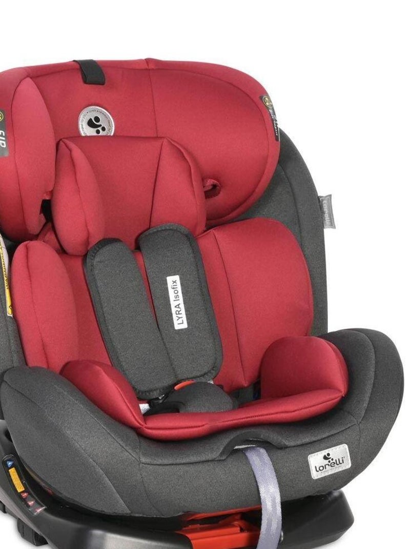 Siège auto bébé ISOFIX groupe 0+/1/2 (0-36 kg) Lyra Lorelli rouge Rouge - Kiabi