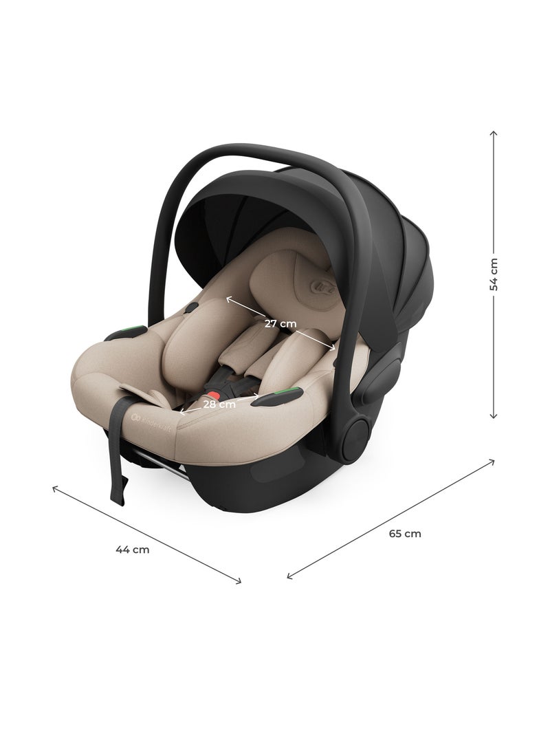 Siège Auto Bébé Kinderkraft I-LITE i-Size R129 40-87 cm ERGO PAD Harnais 5 Points Beige - Kiabi