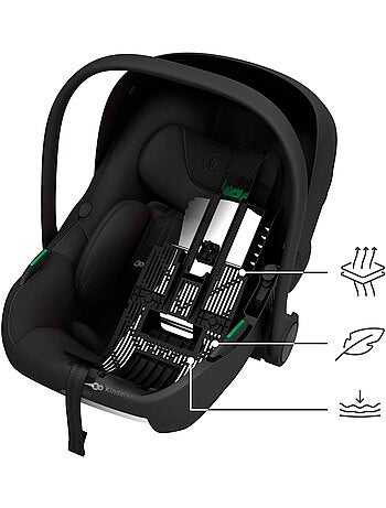 Siège Auto Bébé Kinderkraft I-LITE i-Size R129 40-87 cm Réglage 1 Main Coque Ventilée