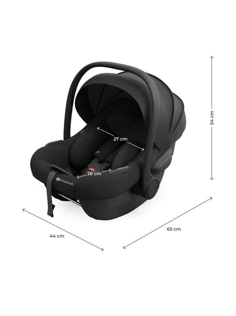 Siège Auto Bébé Kinderkraft I-LITE i-Size R129 40-87 cm Réglage 1 Main Coque Ventilée Noir - Kiabi