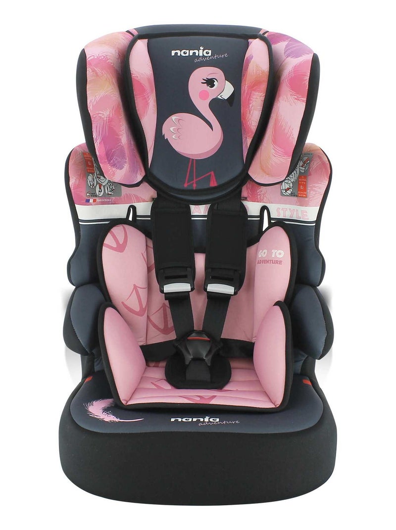 Siège Auto Beline Groupe 1/2/3 (9-36kg) - Flamingo Rose clair - Kiabi