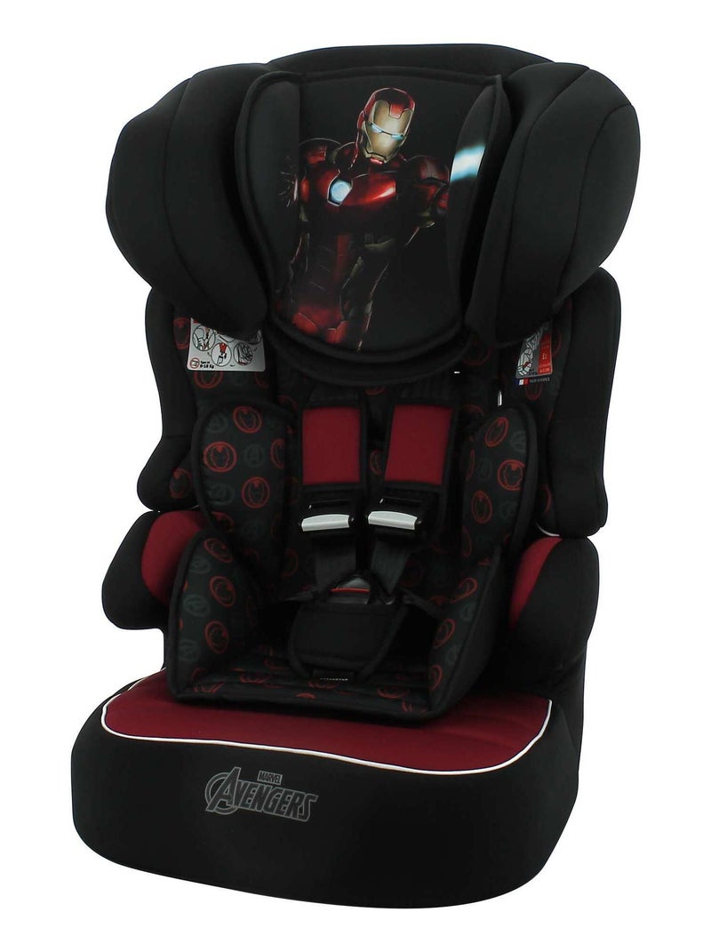 Siège Auto Beline Groupe 1/2/3 (9-36kg),  Iron Man Noir Bordeaux - Kiabi