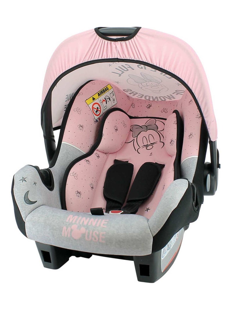 Siège Auto Beone Groupe 0+ (0-13kg) Dos À La Route  - Disney Minnie Gris Rose - Kiabi