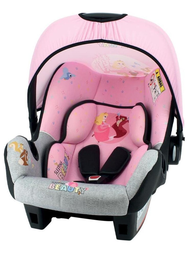 Siège Auto Beone Groupe 0+ (0-13kg) Dos À La Route - Disney Princess Beauty Gris Rose Blanc - Kiabi