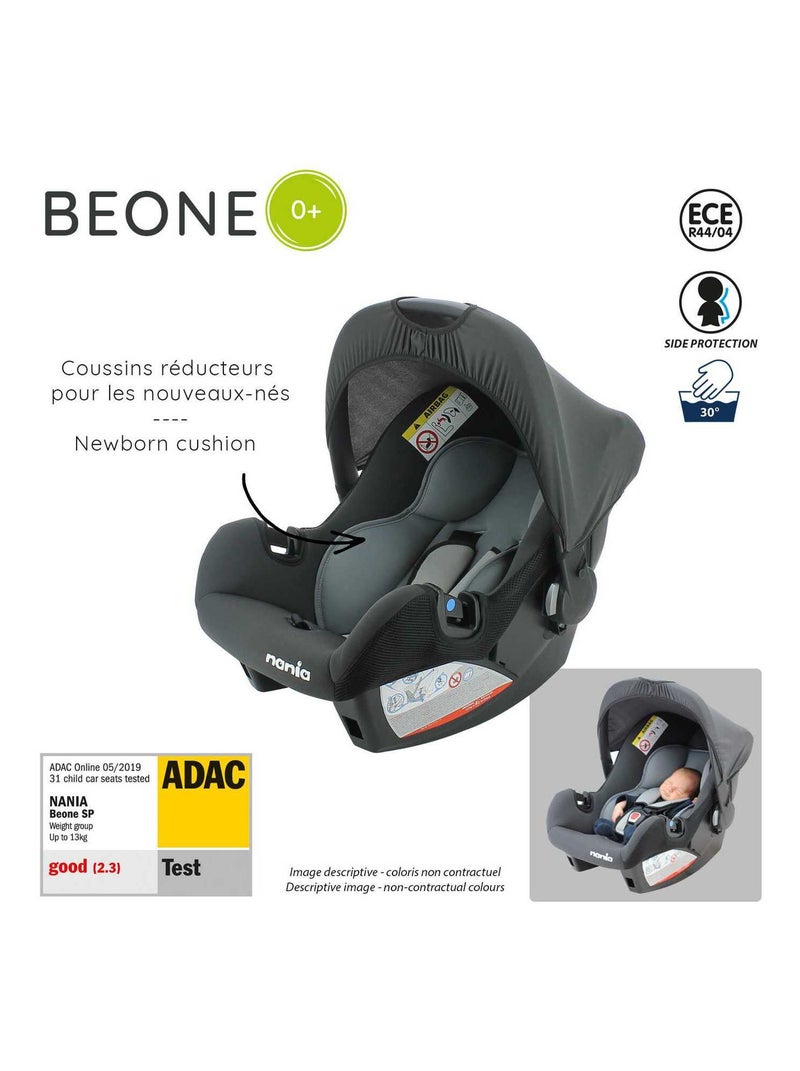 Siège Auto Beone Groupe 0+ (0-13kg) Dos À La Route -  Nania Luxe Gris gris anthracite - Kiabi