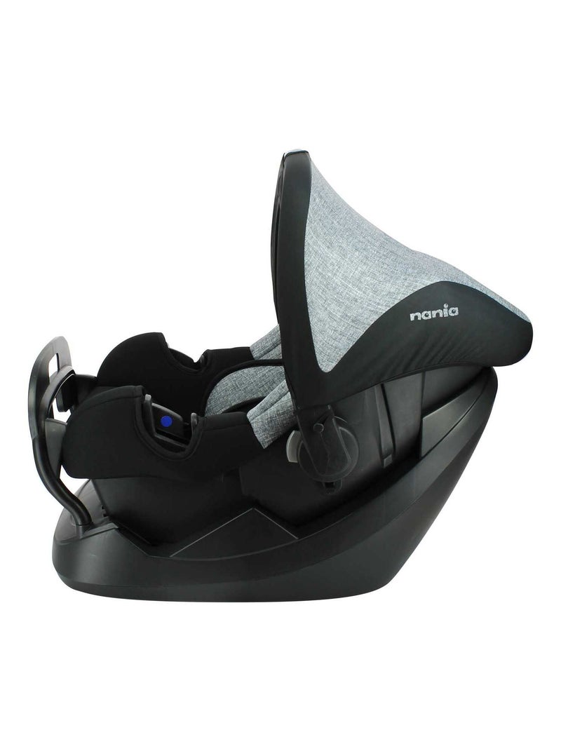 Siège Auto Beone Groupe 0+ (0-13kg) Dos À La Route  + Base Fixe - Nania Silver Gris chiné - Kiabi