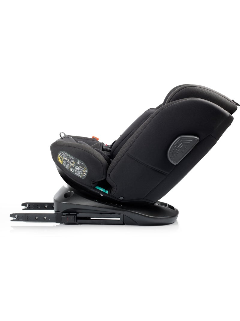 Siège auto Cario Plus Ifix Top Tether 40-150 cm Babyauto BLACK CROSS EMBOSSED Noir Noir - Kiabi