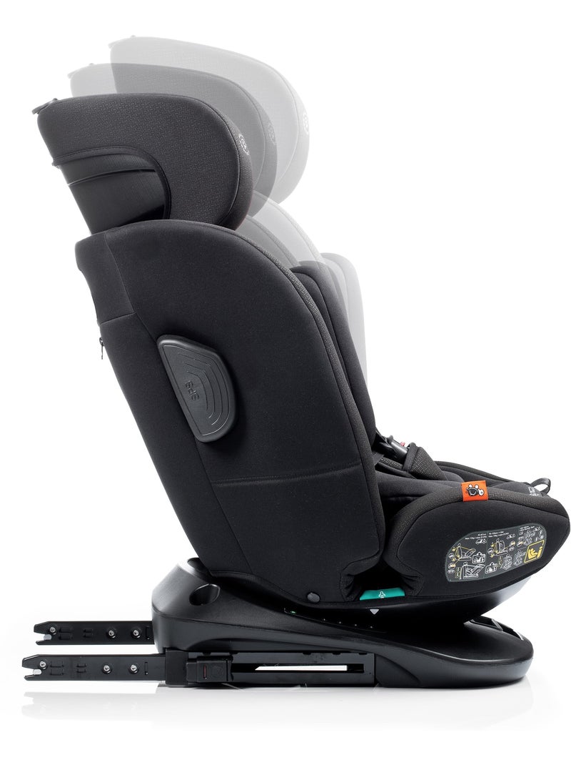 Siège auto Cario Plus Ifix Top Tether 40-150 cm Babyauto BLACK CROSS EMBOSSED Noir Noir - Kiabi