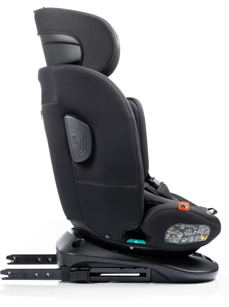 Siège auto Cario Plus Ifix Top Tether 40-150 cm Babyauto BLACK CROSS EMBOSSED Noir Noir - Kiabi