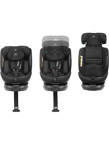 Siège auto Core Ifix avec Support Leg 40-150 cm Babyauto BLACK LINE EMBOSSED