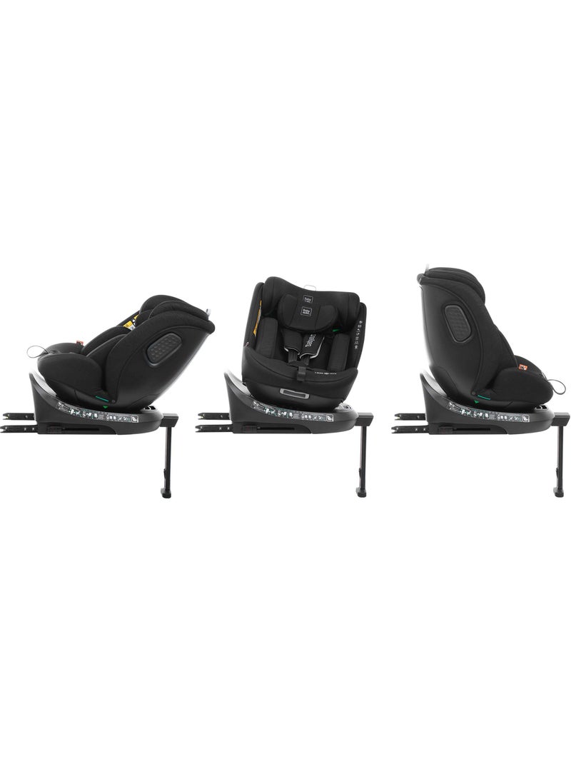 Siège auto Core Ifix avec Support Leg  40-150 cm Babyauto BLACK LINE EMBOSSED Noir Noir - Kiabi