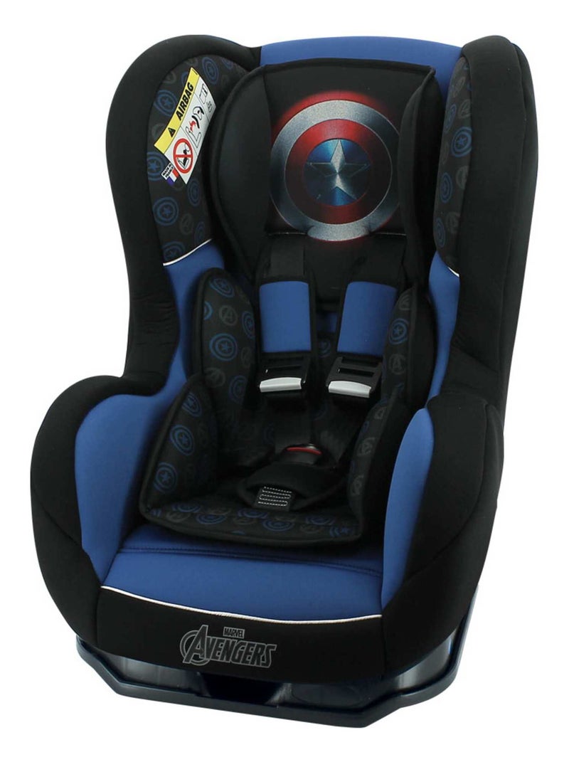 Siège Auto Cosmo Groupe 0/1 (0-18kg)- Captain America Noir Bleu - Kiabi