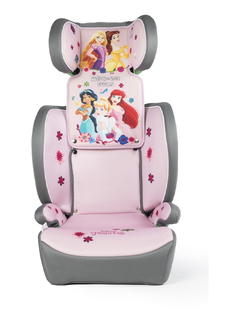 Siège auto Disney Princesses, taille de 100 à 150 cm I-SIZE R129 Bleu azur - Kiabi