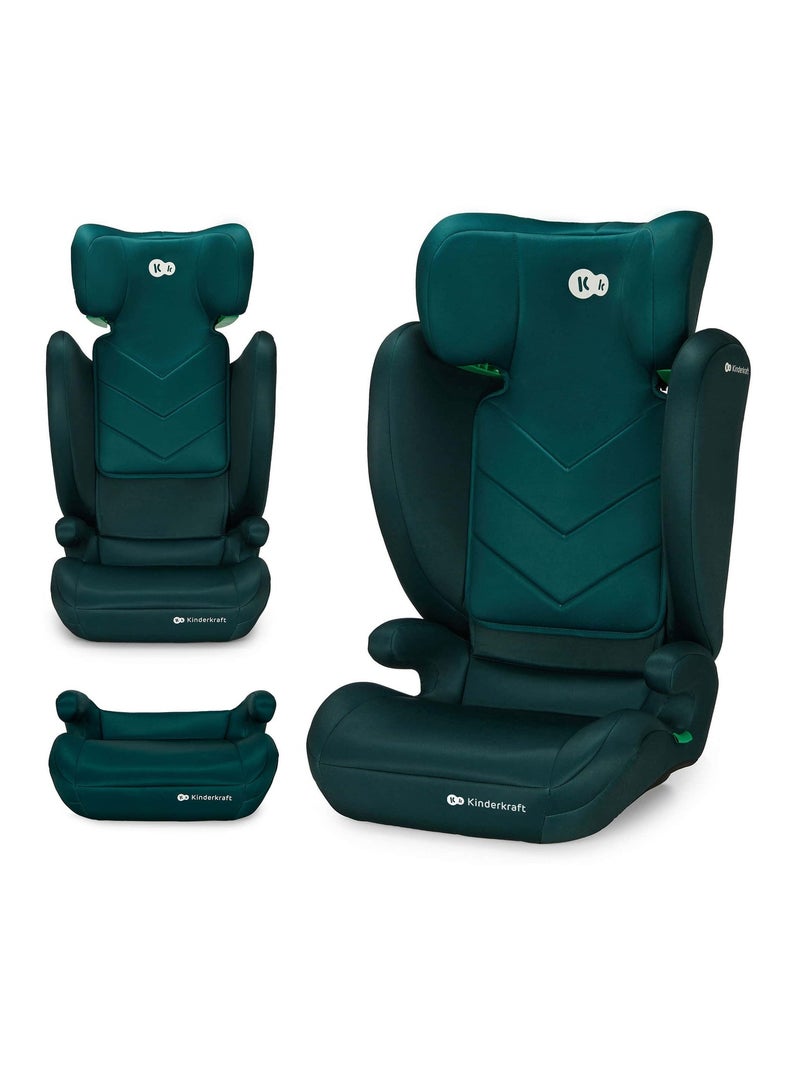 Siège auto enfant i-Size 2 en 1 avec appuie-tête réglable Vert - Kiabi