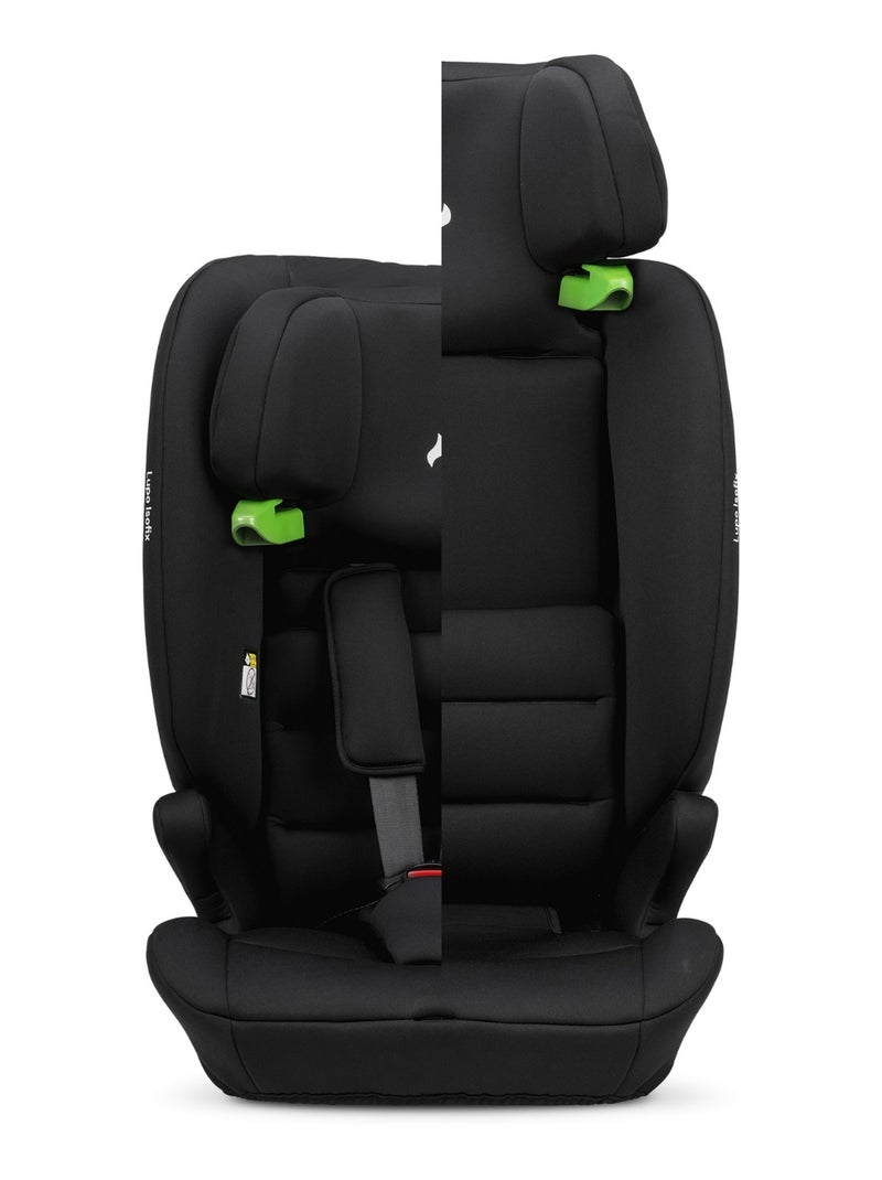 Siège auto enfant Lupo Isofix i-Size 76-150 cm Noir Noir - Kiabi