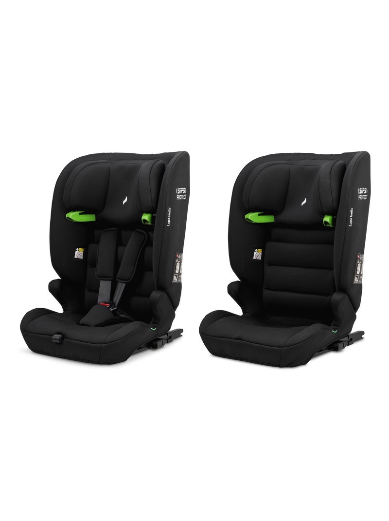 Siège auto enfant Lupo Isofix i-Size 76-150 cm Noir Noir - Kiabi