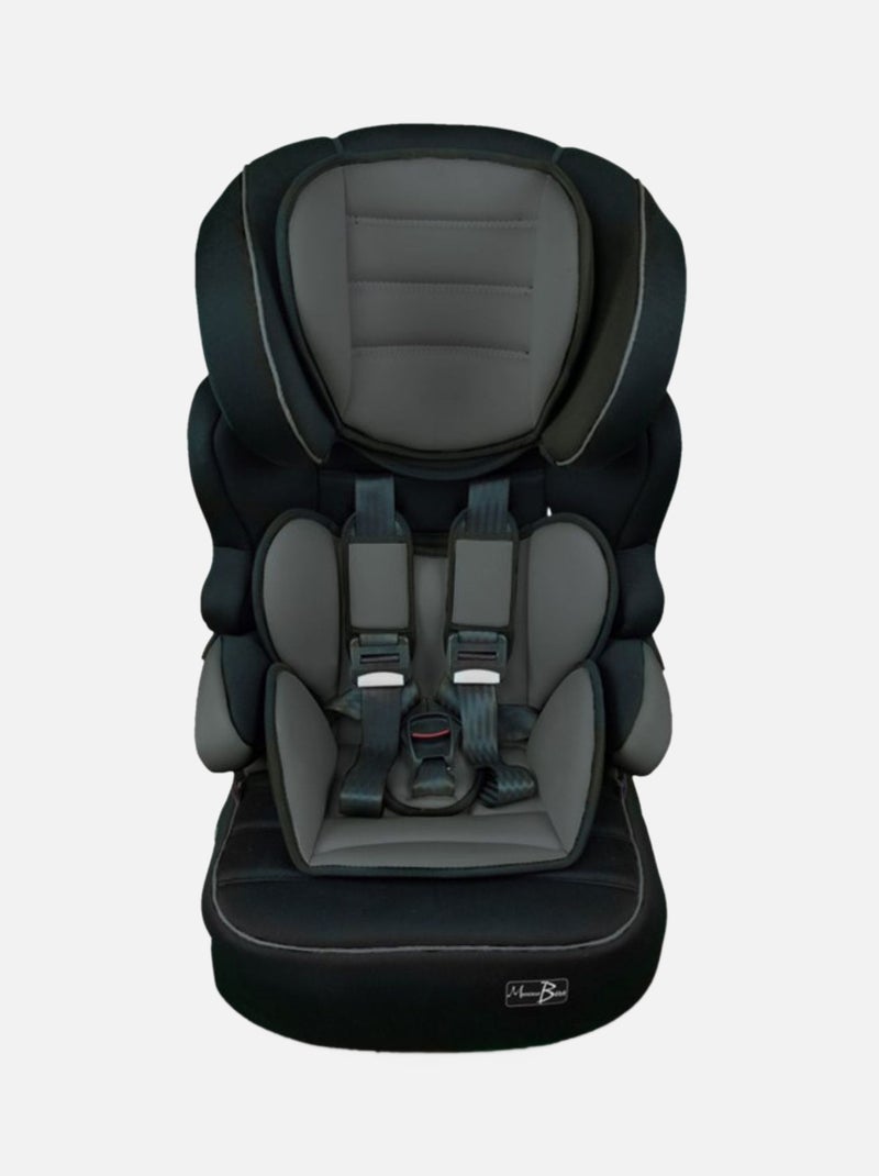 Siège auto et rehausseur - Groupe 1.2.3 - Monsieur Bébé Noir Gris - Kiabi