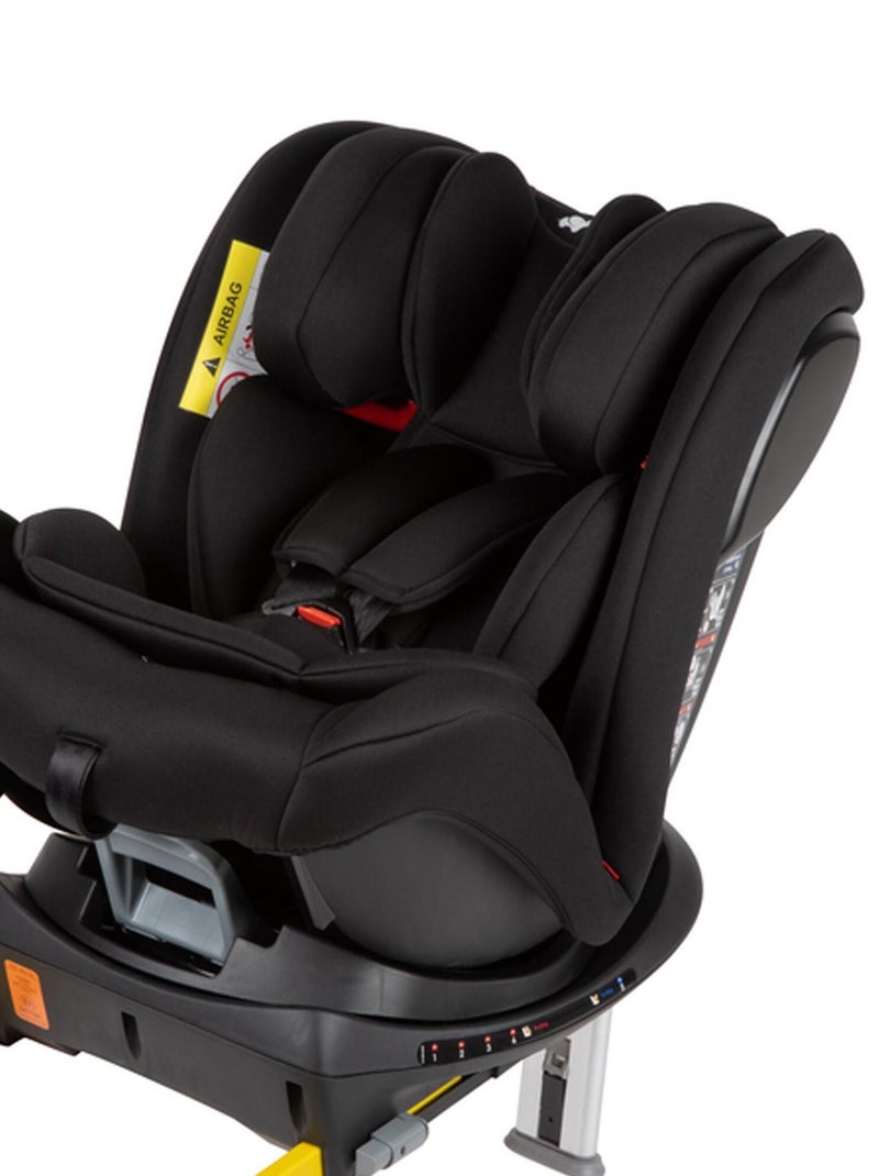 Siège auto évolutif BEBECONFORT EvolveFix pivotant 360°, Groupe 0+/1/2/3, avec embase, Night Black Noir Noir - Kiabi