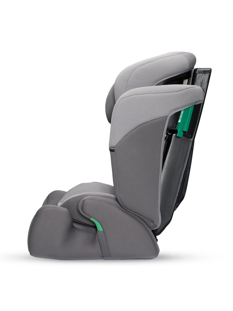 Siège auto évolutif enfant avec harnais de sécurité intégré Gris - Kiabi