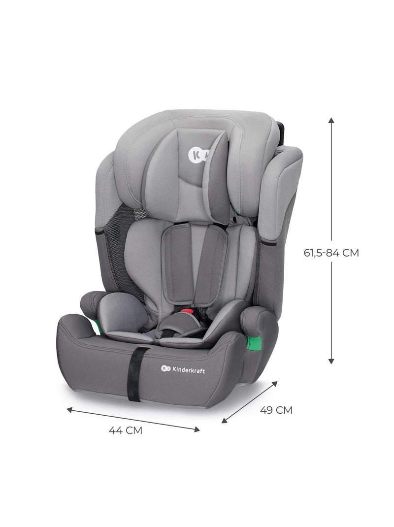 Siège auto évolutif enfant avec harnais de sécurité intégré Gris - Kiabi