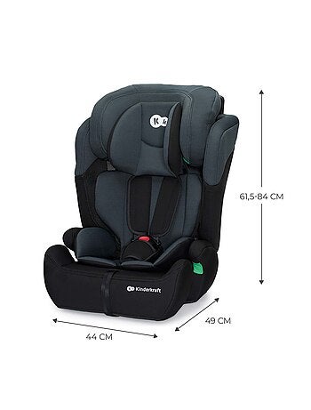 Siège auto évolutif enfant avec harnais de sécurité intégré