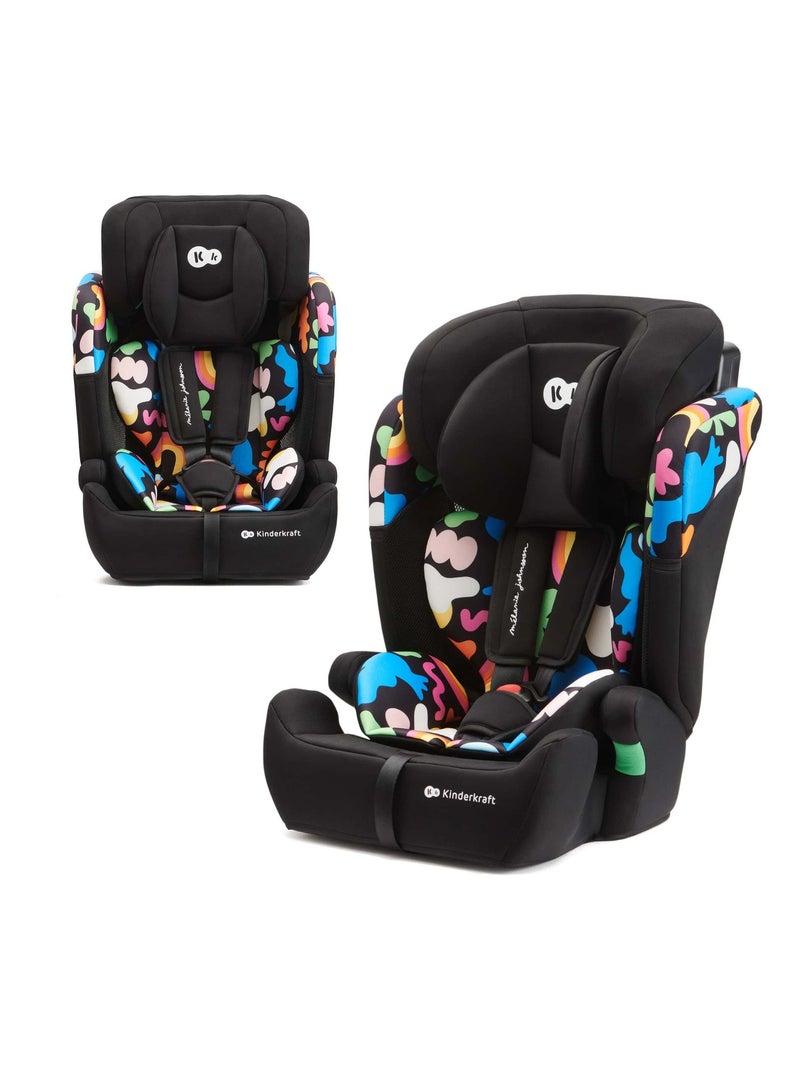 Siège auto évolutif enfant avec harnais de sécurité intégré Noir Multicolore - Kiabi