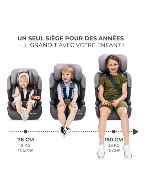 Siège auto évolutif enfant avec harnais de sécurité intégré - Kiabi