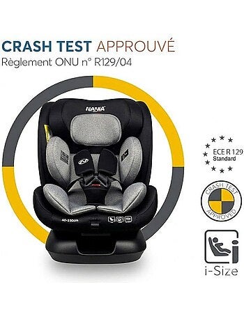 Siège auto évolutif i-size 40-150 cm groupe 0/1/2/3 inclinable - prato evol - nania